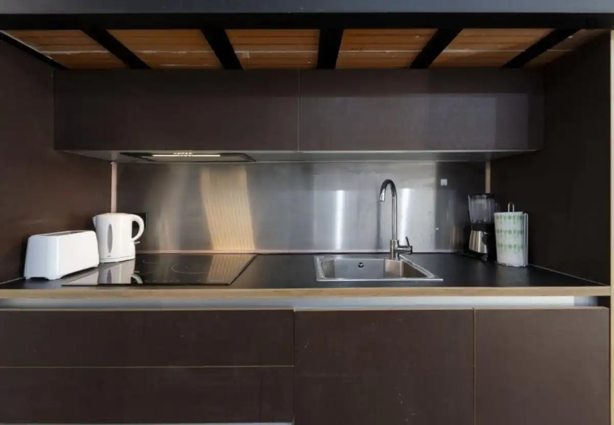 Cocina de Apartamento de alquiler en Madrid con Calefacción, Amueblado y Horno