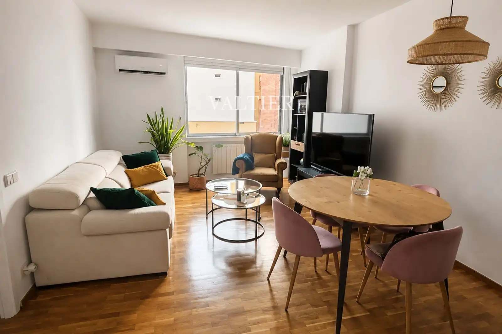 Sala d'estar de Àtic de lloguer en Madrid