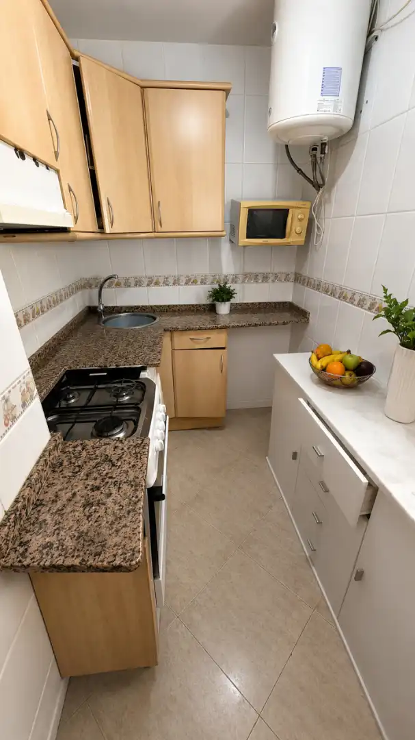Kitchen of Flat for sale in Torredembarra  with Oven, Washing machine and Microwave