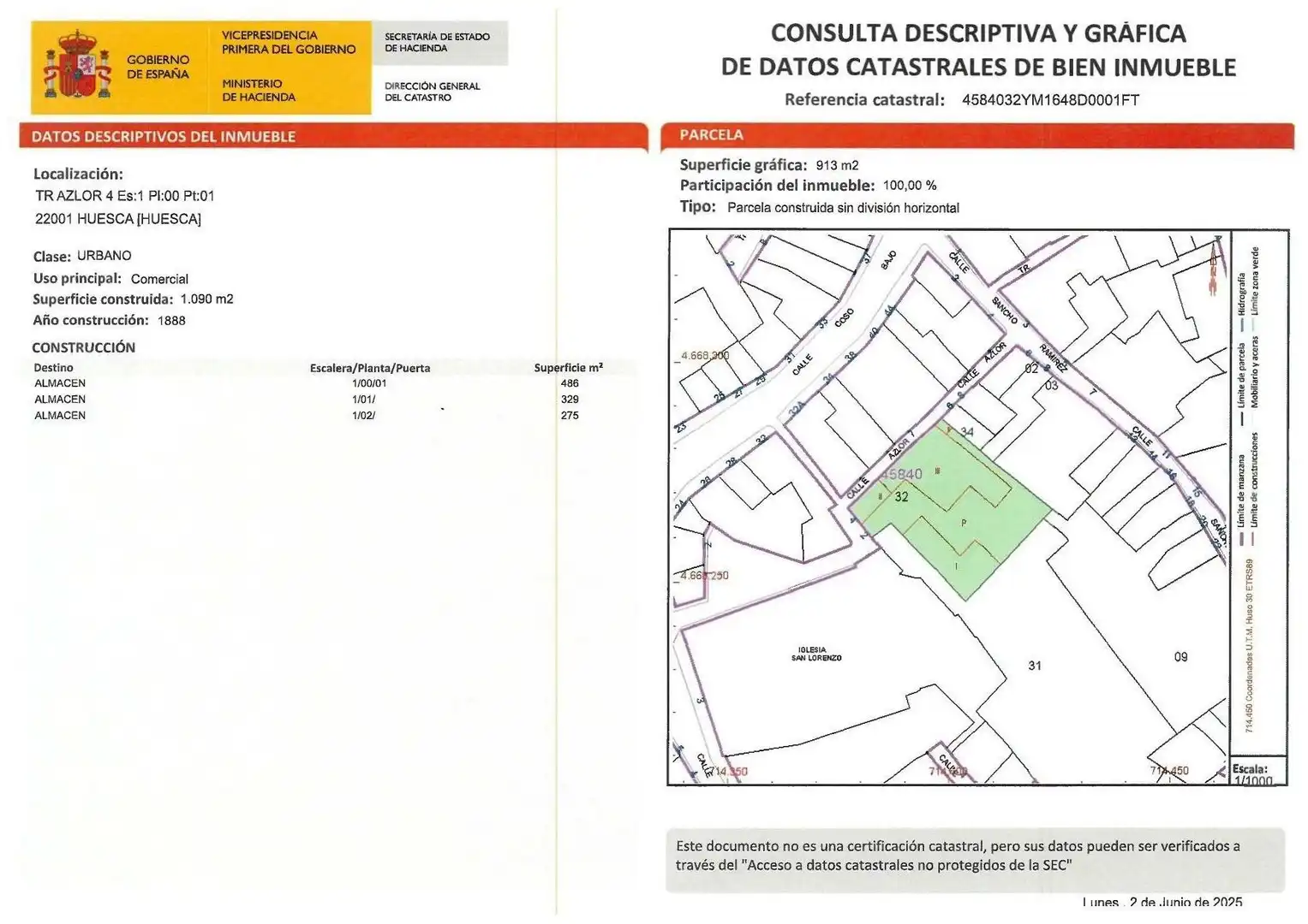 Residencial en venta en Huesca
