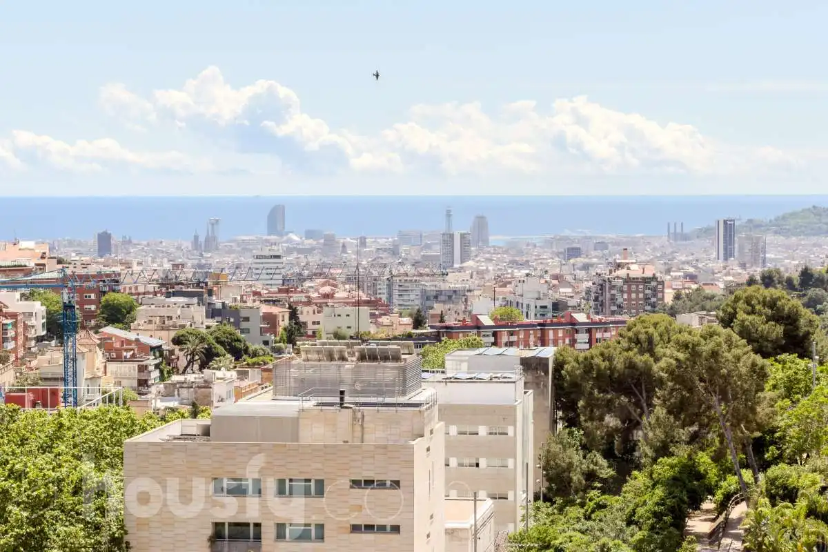 Vista exterior de Planta baja en venta en Barcelona con Aire acondicionado, Calefacción y Amueblado