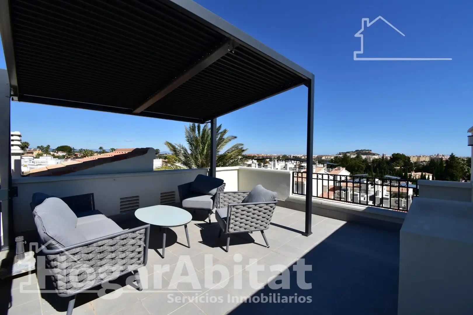 Terrasse von Dachboden zum Verkauf in Dénia mit Terrasse, Alarm und Gemeinschaftspool