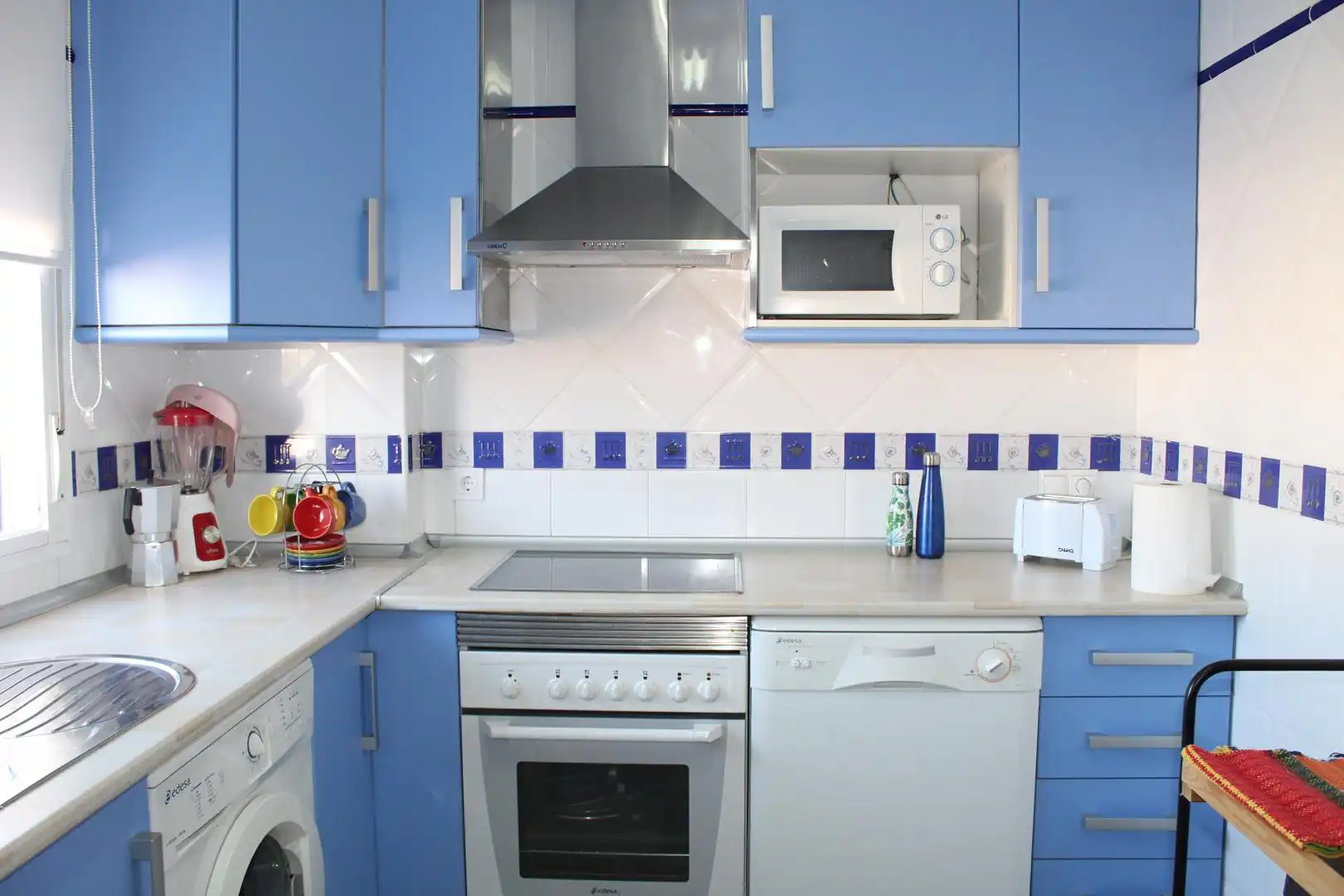 Cocina de Apartamento en venta en Roquetas de Mar con Aire acondicionado, Amueblado y Horno