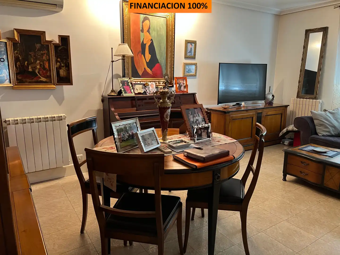 Dining room of Houses for sale in  Zaragoza Capital  with Heating, Storage room and TV