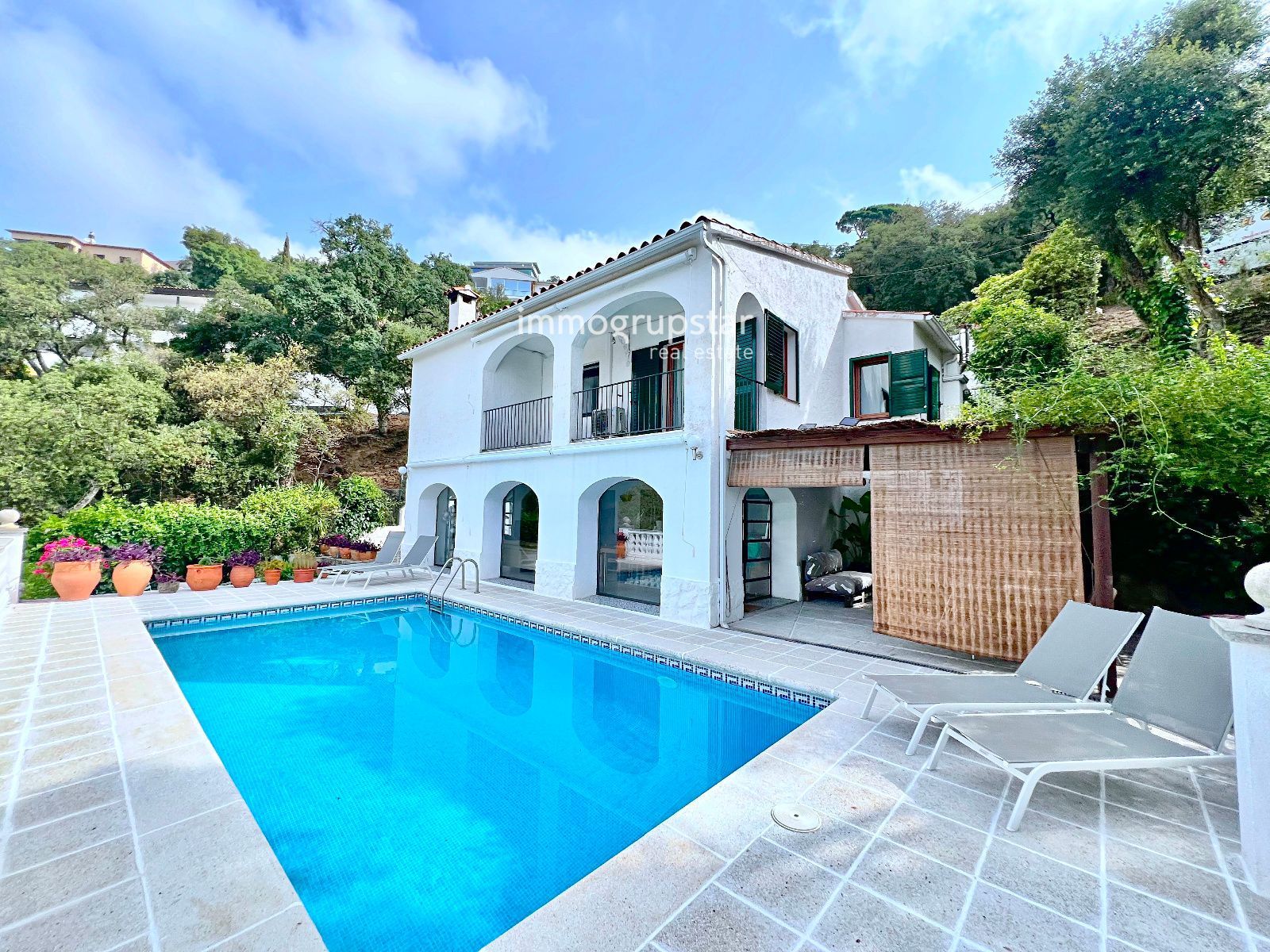 Exterior view of House or chalet for sale in Santa Cristina d'Aro  with Air Conditioner, Heating and Terrace