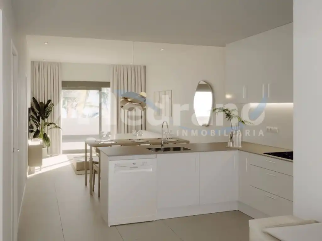 Cocina de Piso en venta en La Nucia con Aire acondicionado, Jardín privado y Terraza