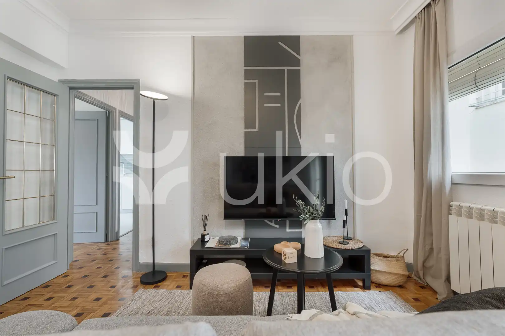 Sala d'estar de Apartament de lloguer en Madrid amb Aire condicionat, Calefacció i Terrassa