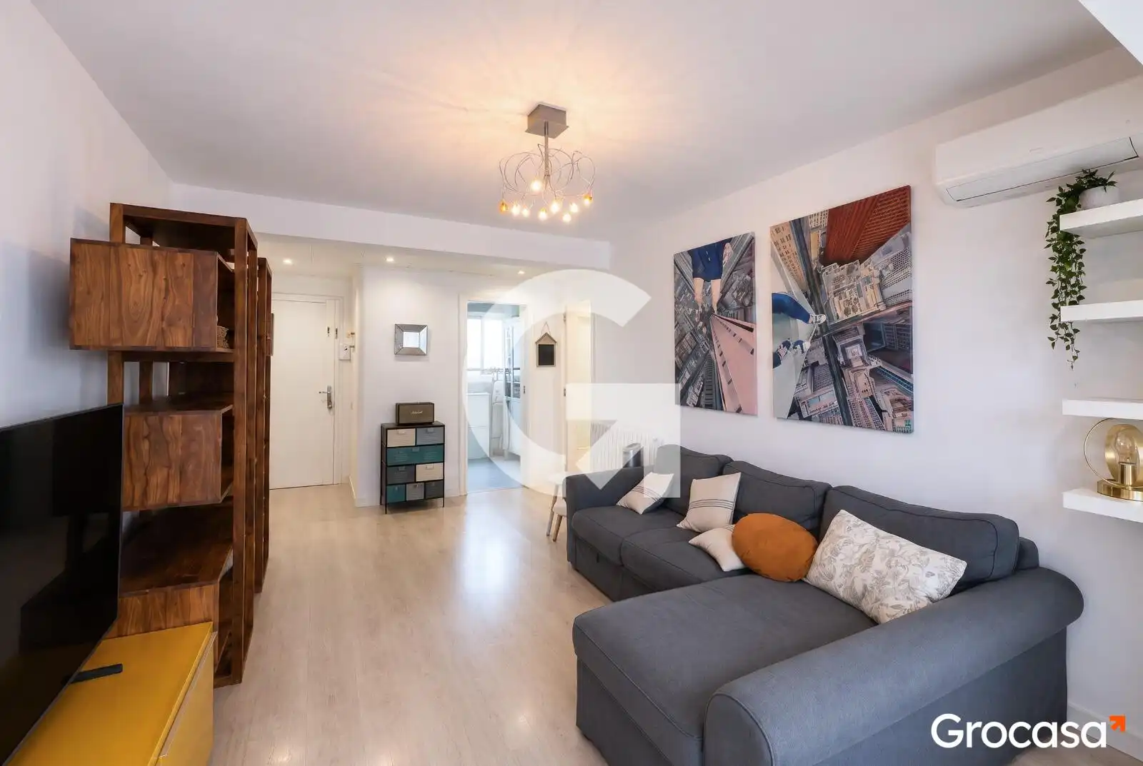 Sala de estar de Piso en venta en Barcelona con Aire acondicionado, Calefacción y Trastero