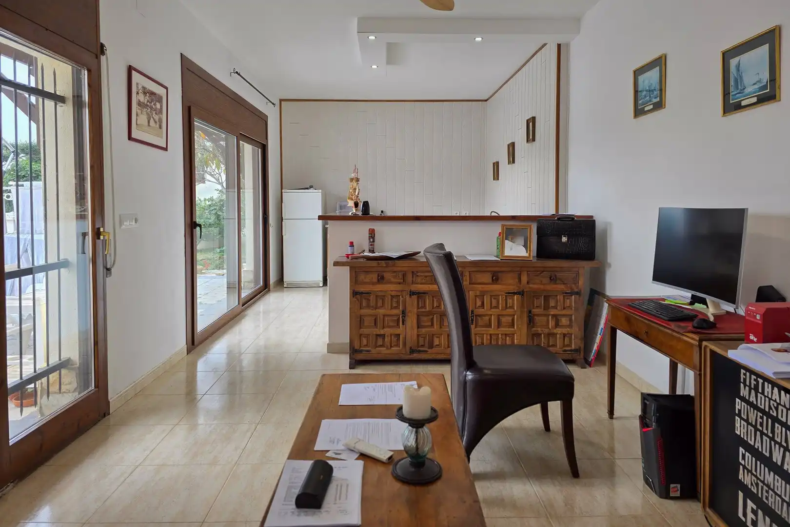 Living room of Houses for sale in Roses  with Private garden, Terrace and Swimming Pool