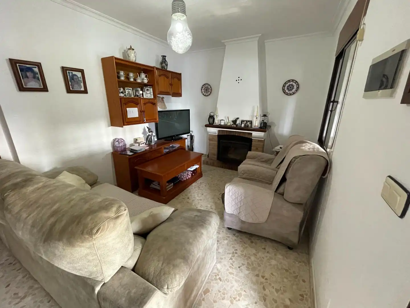 Sala d'estar de Finca rústica en venda en Tarifa amb Aire condicionat, Calefacció i Jardí privat