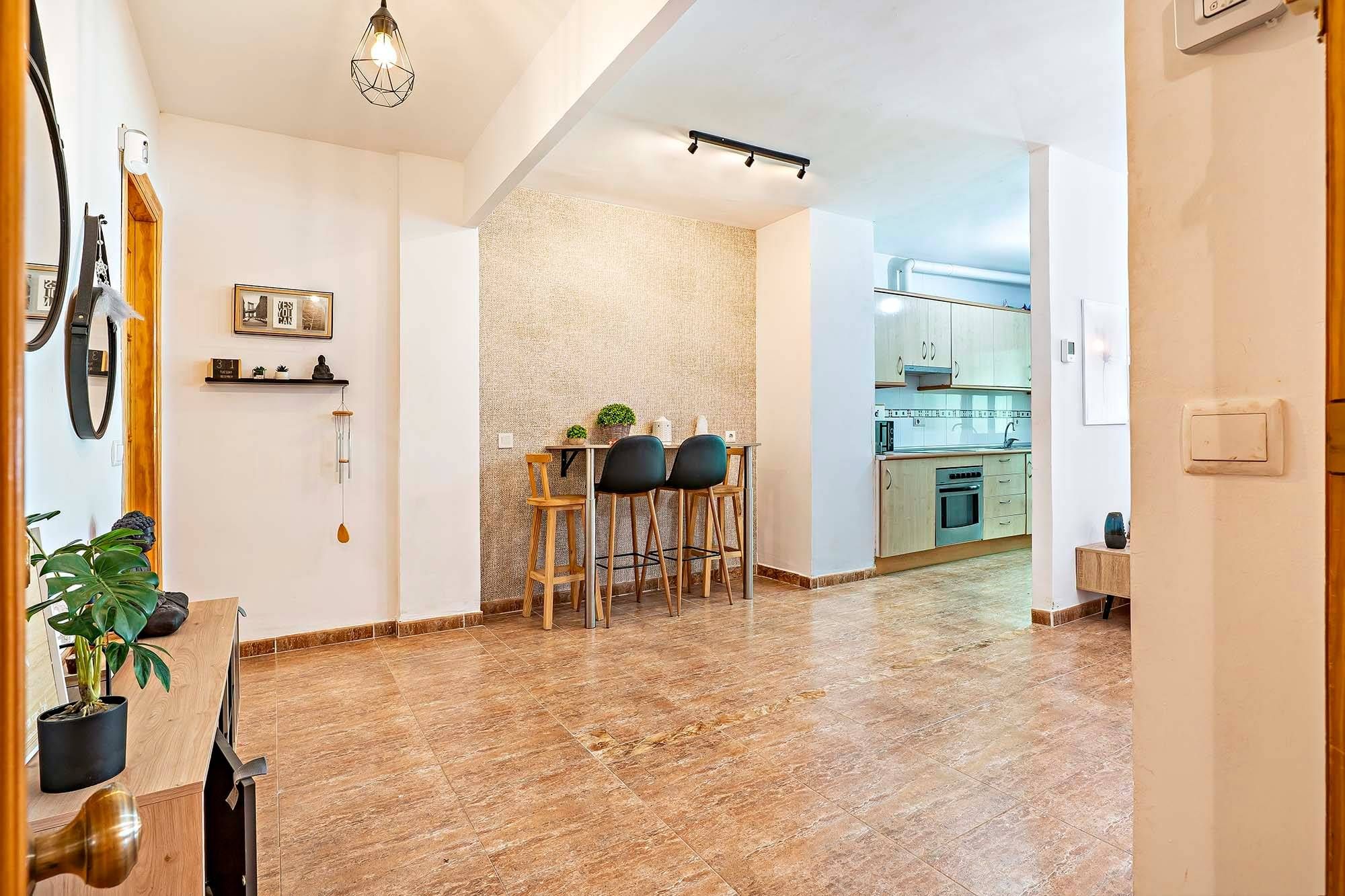 Kitchen of Flat for sale in Roquetas de Mar  with Air Conditioner, Terrace and Balcony