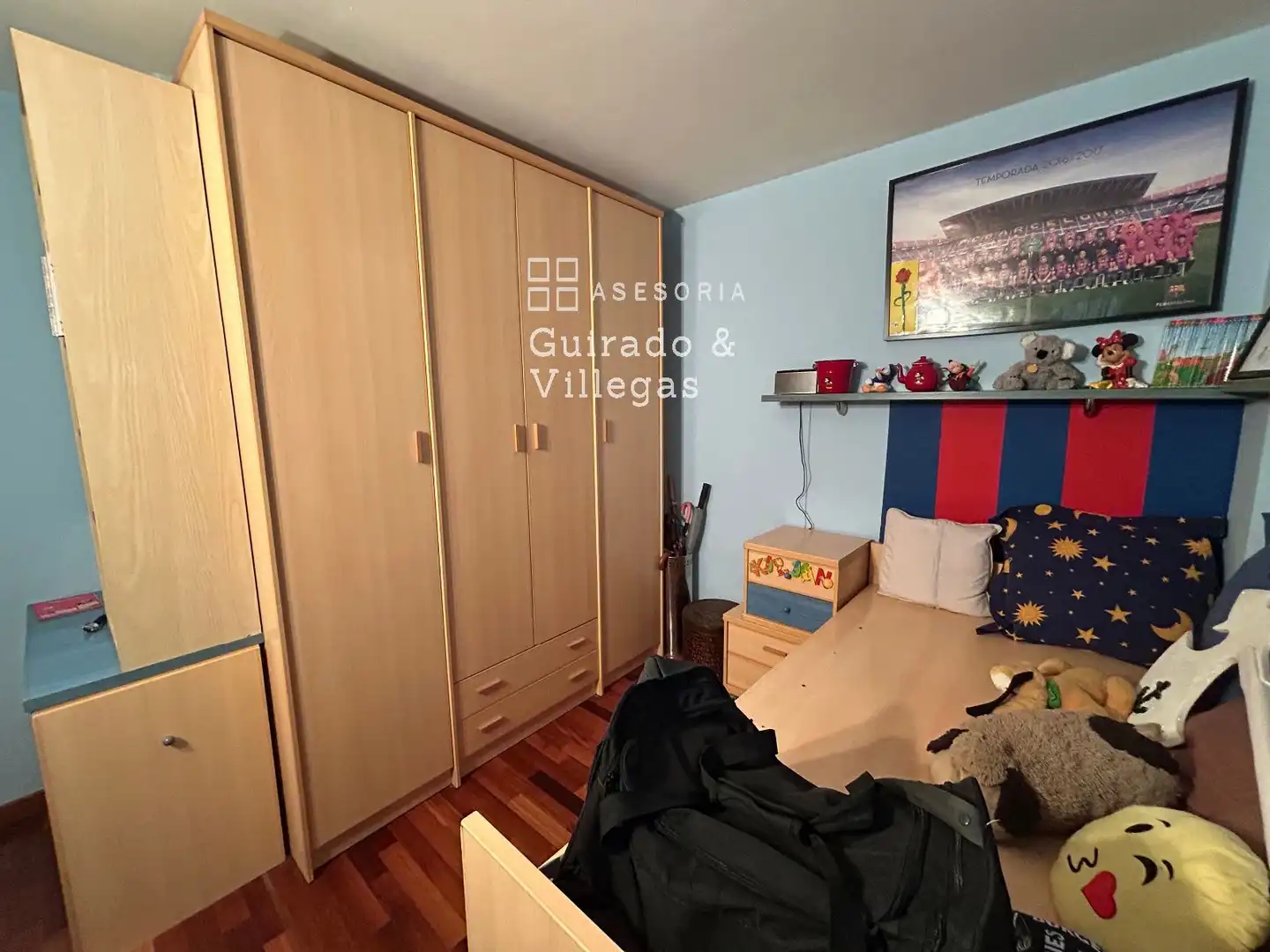 Schlafzimmer von Wohnung zum Verkauf in Barcelona mit Klimaanlage und Terrasse