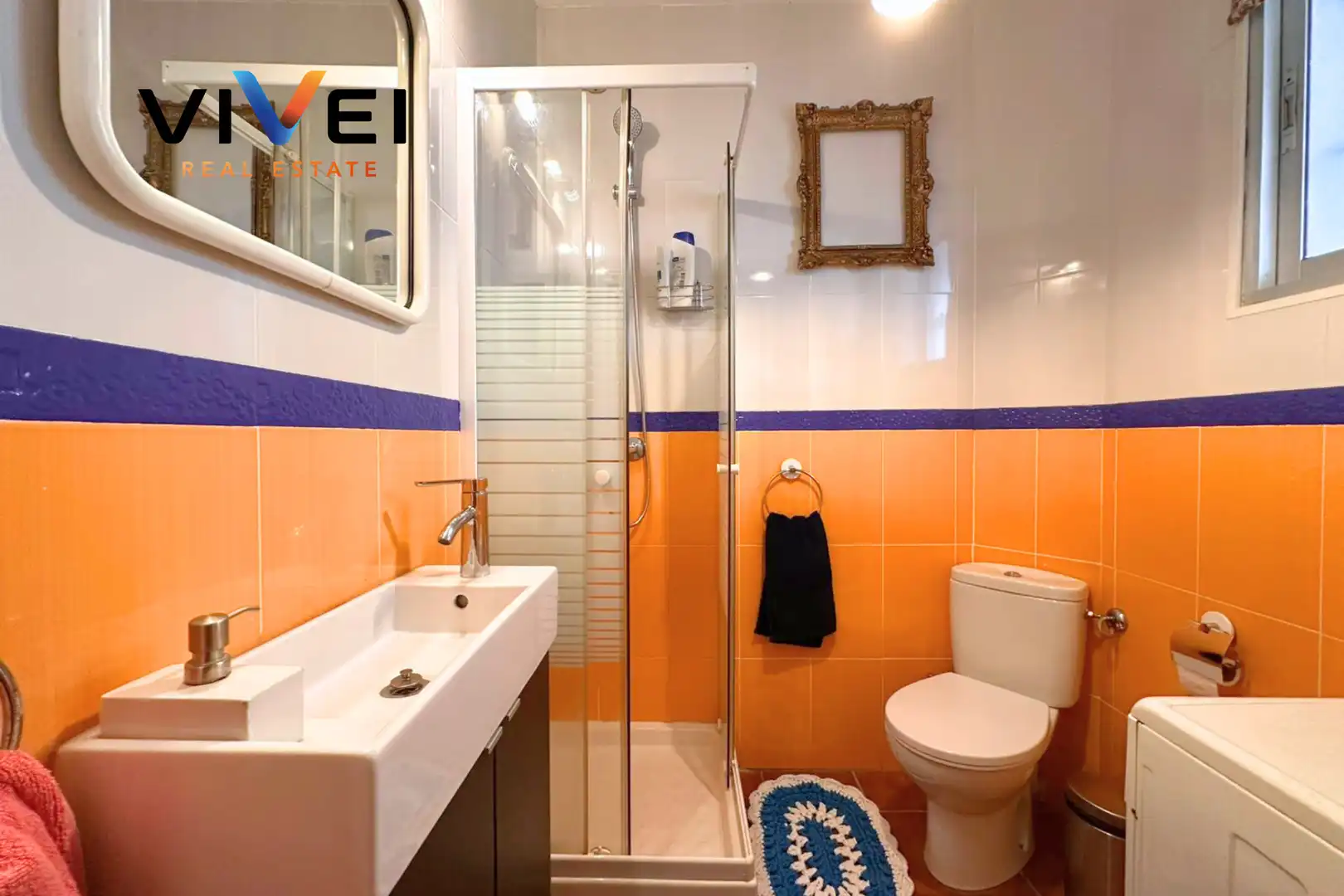Baño de Piso de alquiler en Madrid con Aire acondicionado
