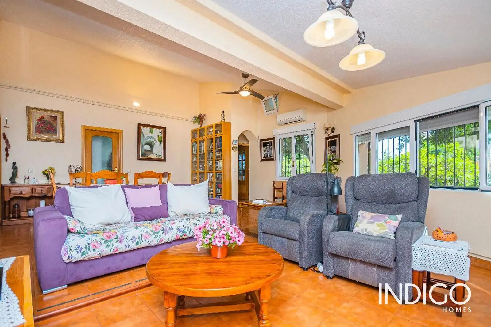 Living room of Houses for sale in San Vicente del Raspeig / Sant Vicent del Raspeig  with Air Conditioner, Heating and Terrace