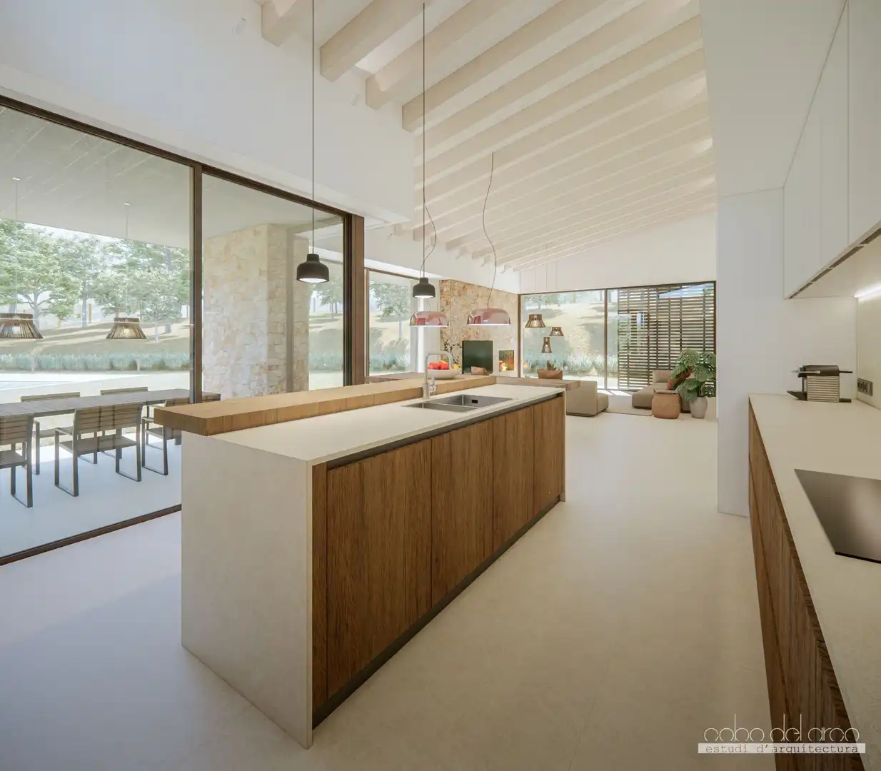 Cocina de Casa o chalet en venta en Calonge i Sant Antoni con Aire acondicionado, Calefacción y Jardín privado