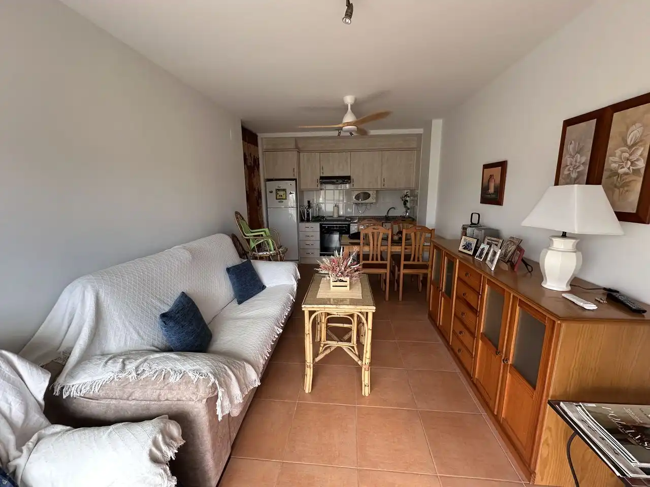 Living room of Attic for rent in Canet d'En Berenguer  with Terrace, Furnished and Community pool