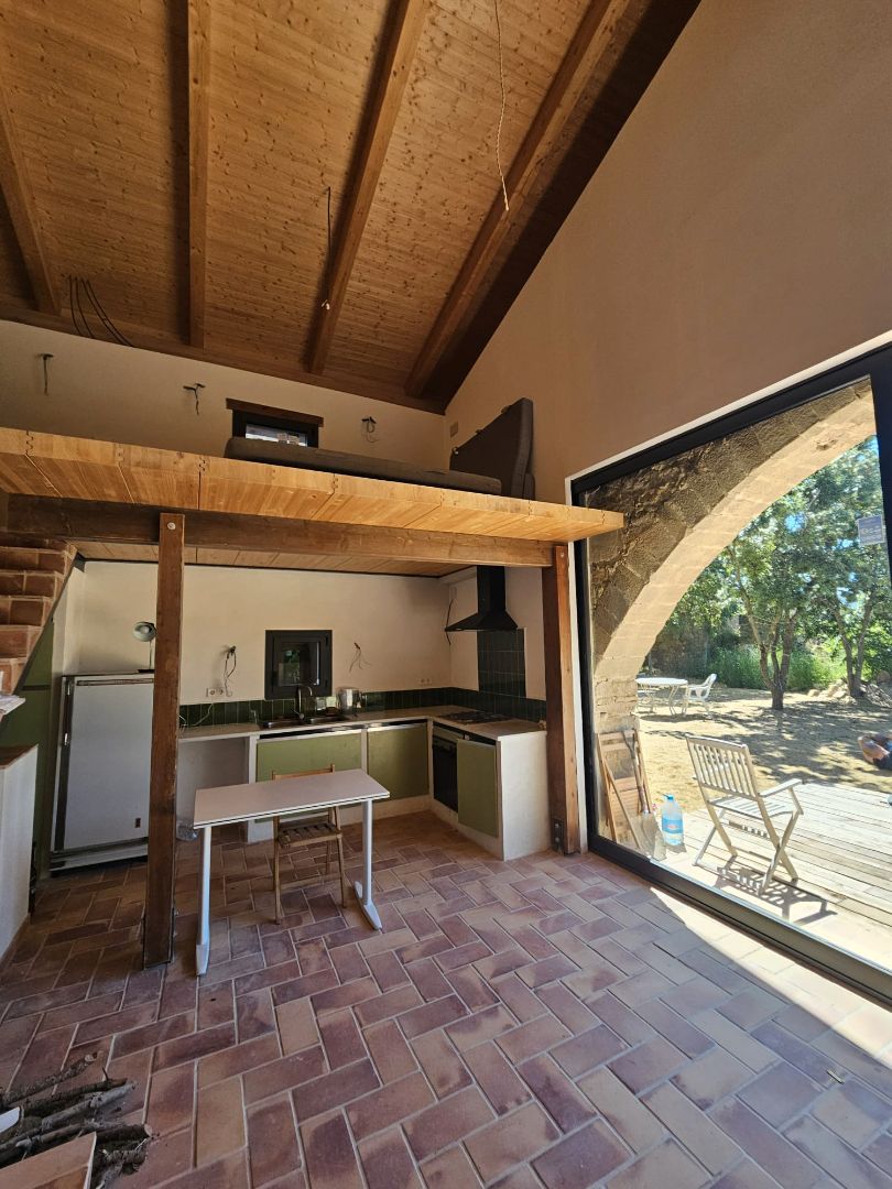 Cuina de Finca rústica en venda en Castellbell i el Vilar amb Jardí privat
