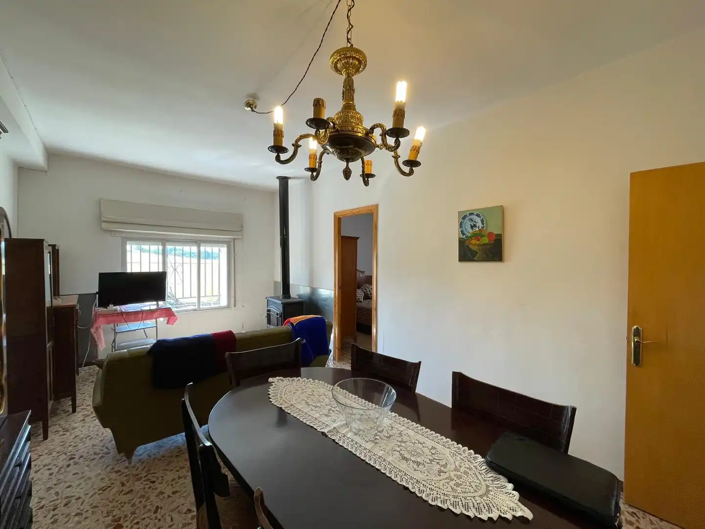 Dining room of Country homes for sale in Cobos de Fuentidueña  with Heating, Storage room and Furnished