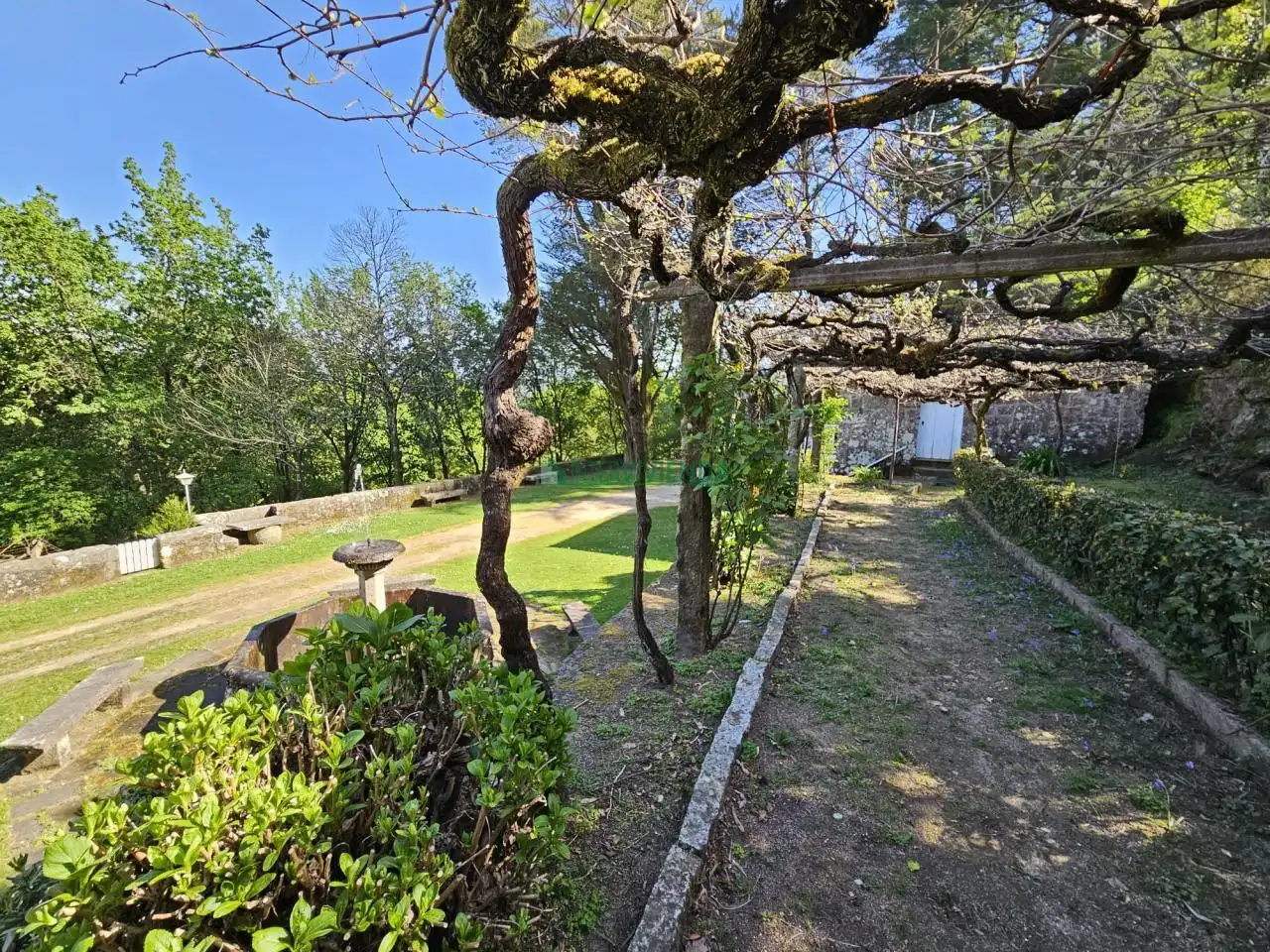 Jardín de Finca rústica en venta en A Cañiza   con Calefacción, Jardín privado y Terraza