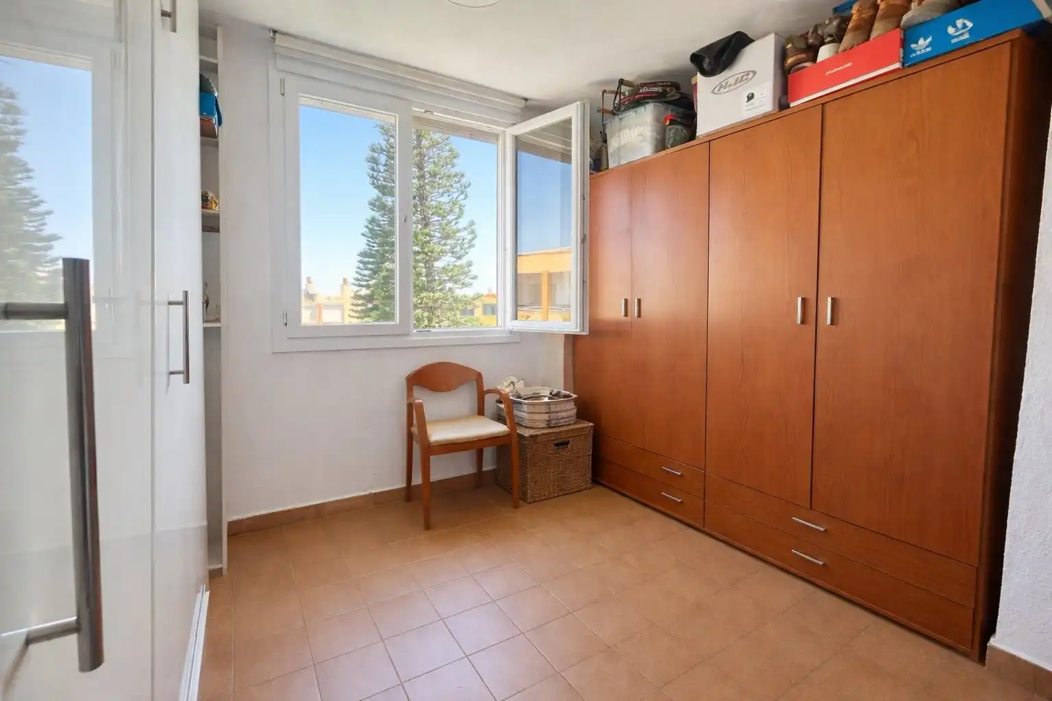 Bedroom of Flat for sale in Almería  with Air Conditioner, Terrace and Community pool