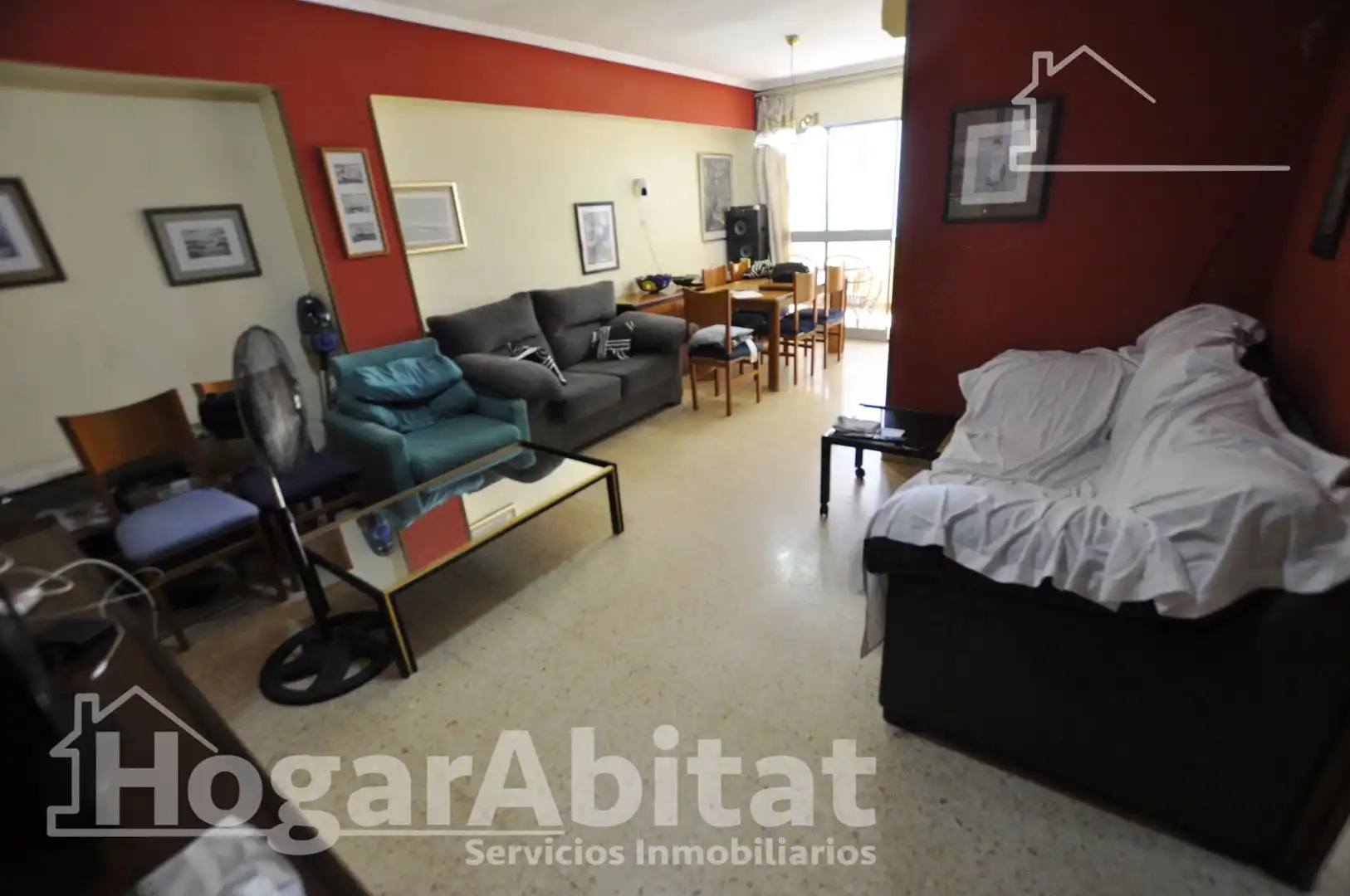 Sala d'estar de Pis en venda en Valencia amb Aire condicionat, Calefacció i Moblat