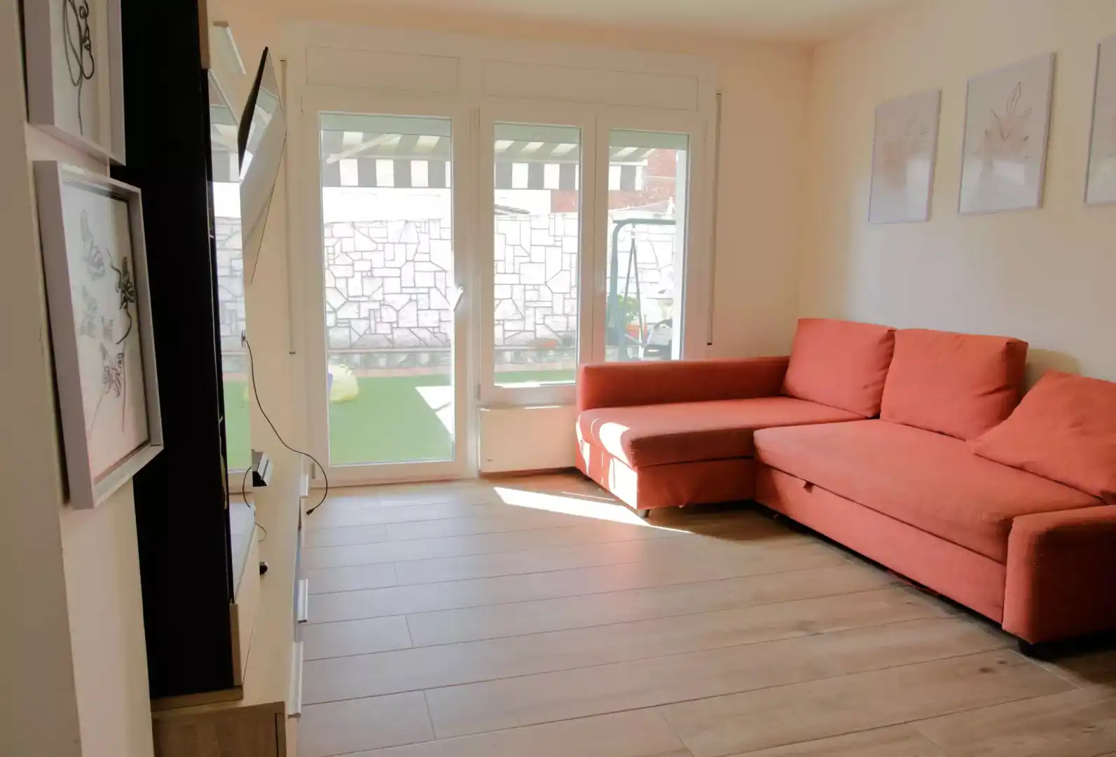 Sala de estar de Piso en venta en Girona con Aire acondicionado, Calefacción y Terraza