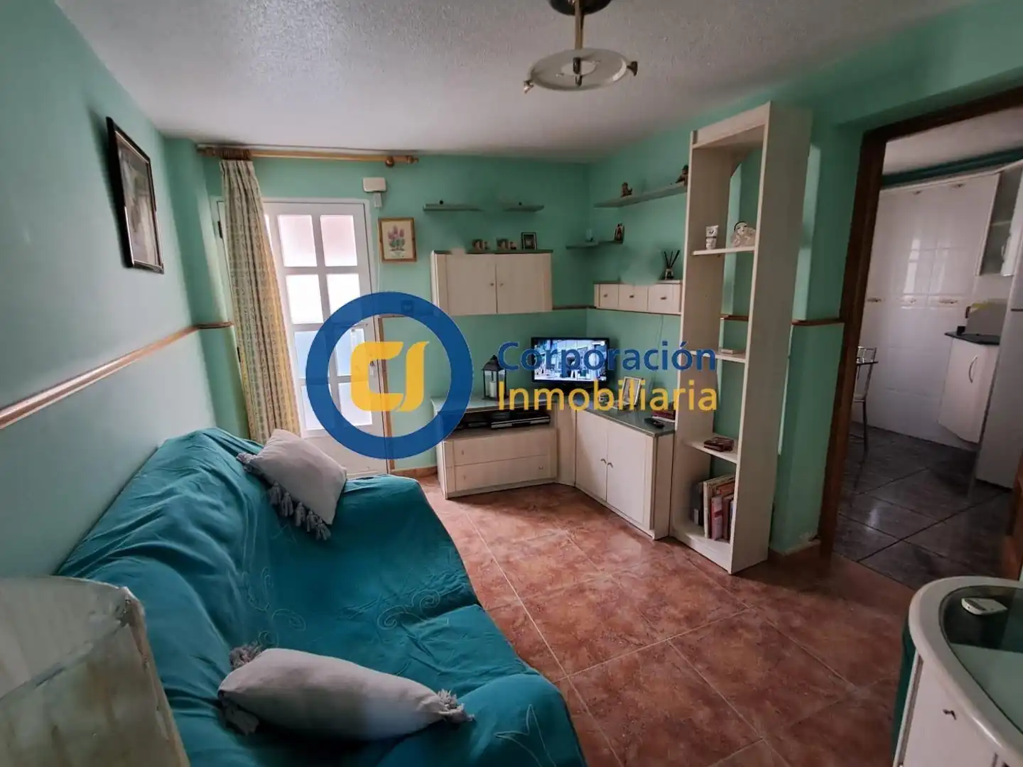 Sala de estar de Casa adosada en venta en Lorca con Terraza, Trastero y Amueblado