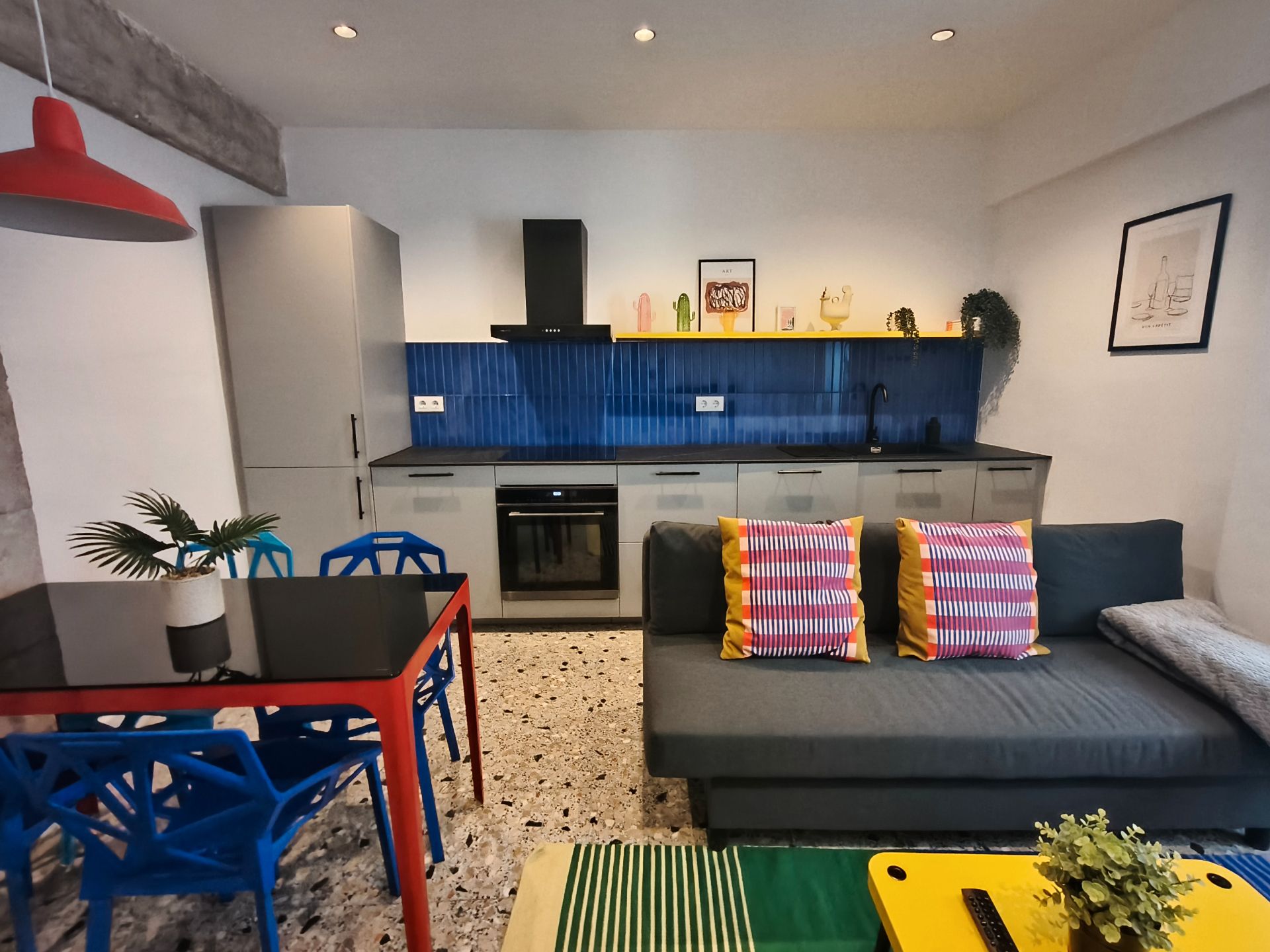 Kitchen of Flat to rent in Gandia  with Air Conditioner and Furnished