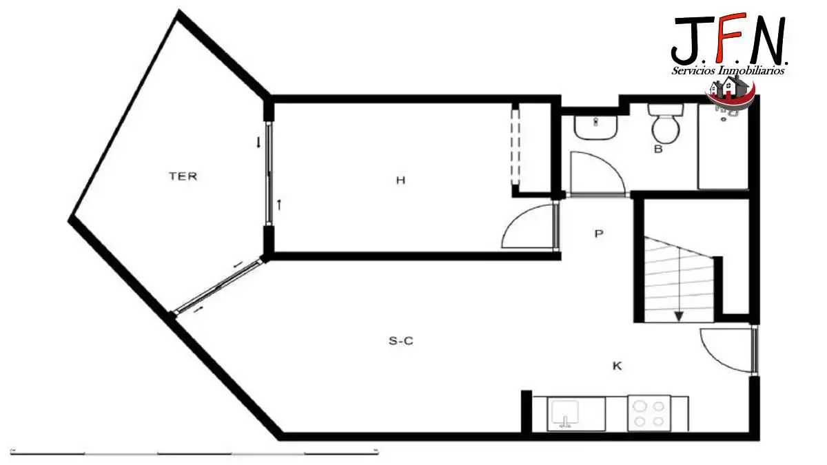 Dúplex en venta en La Oliva con Jardín privado, Balcón y Alarma