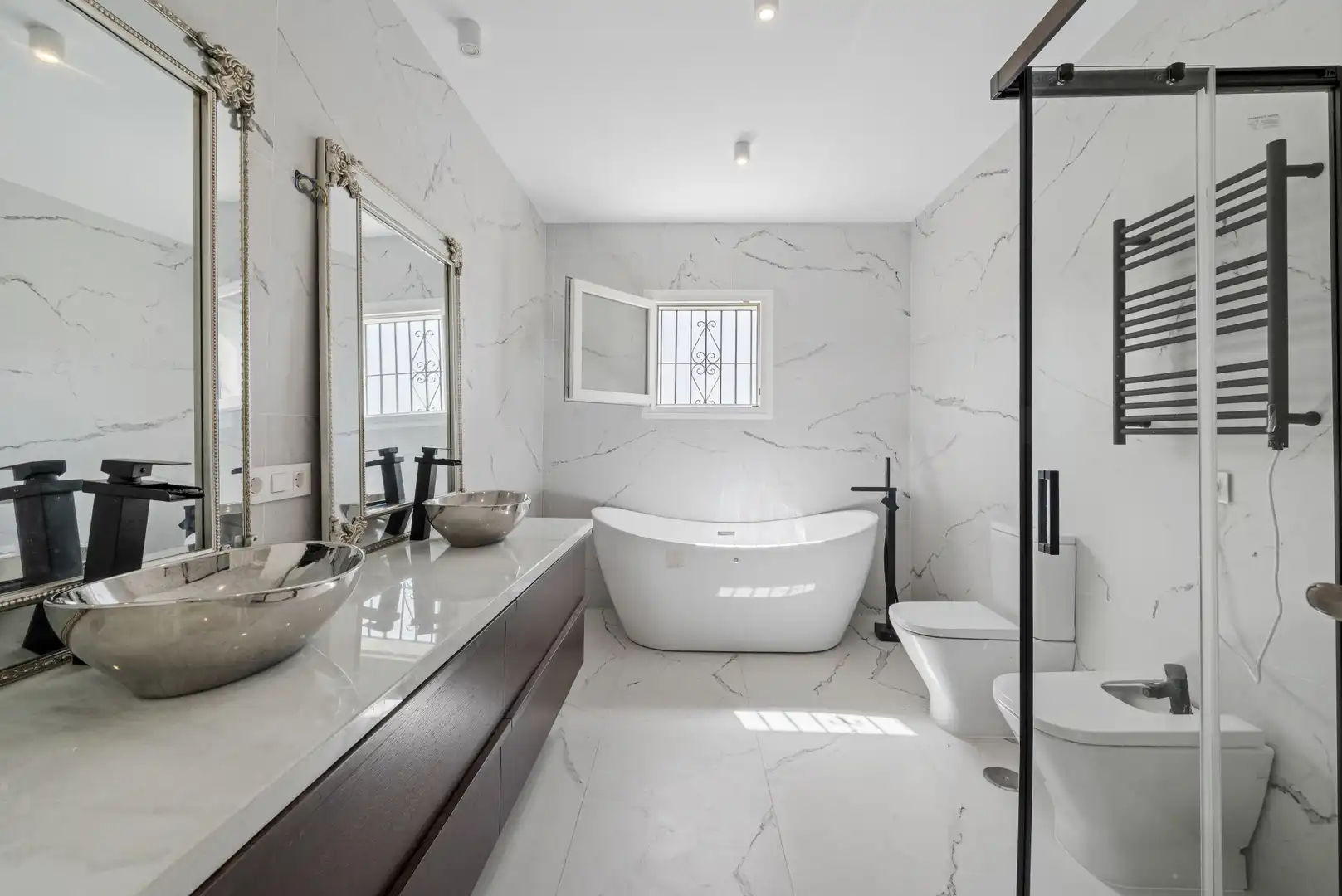 Bathroom of Houses for sale in Mijas  with Air Conditioner, Private garden and Terrace