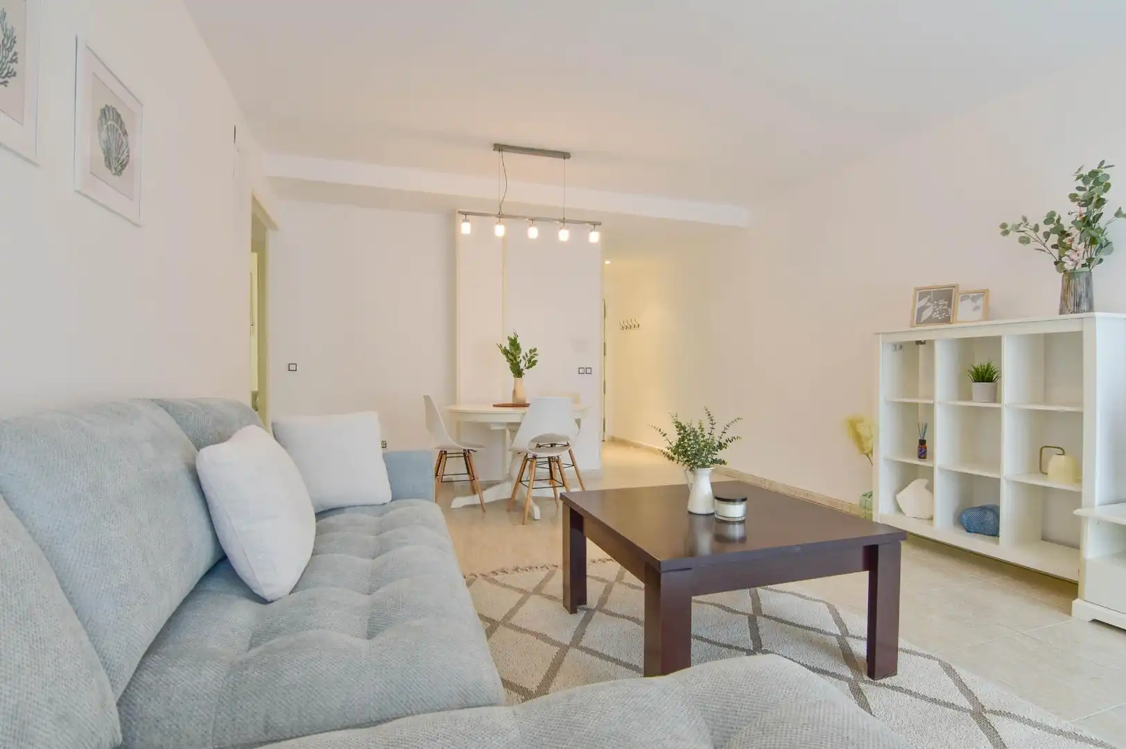 Sala de estar de Piso de alquiler en Puçol con Aire acondicionado, Jardín privado y Terraza