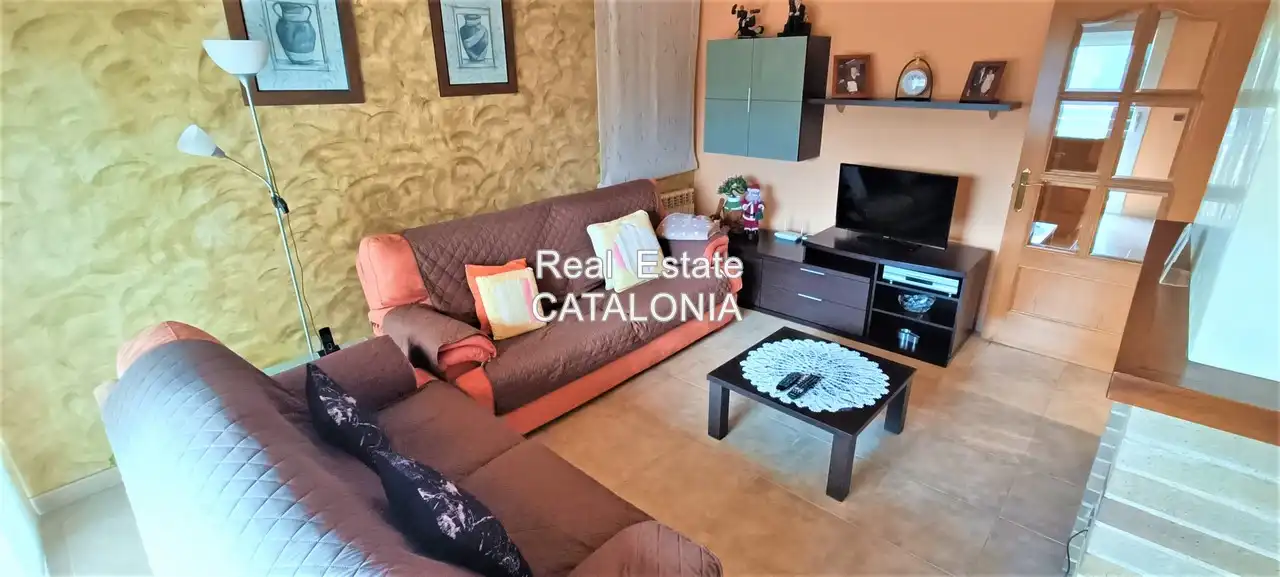 Sala d'estar de Casa o xalet en venda en Lloret de Mar amb Calefacció, Jardí privat i Terrassa
