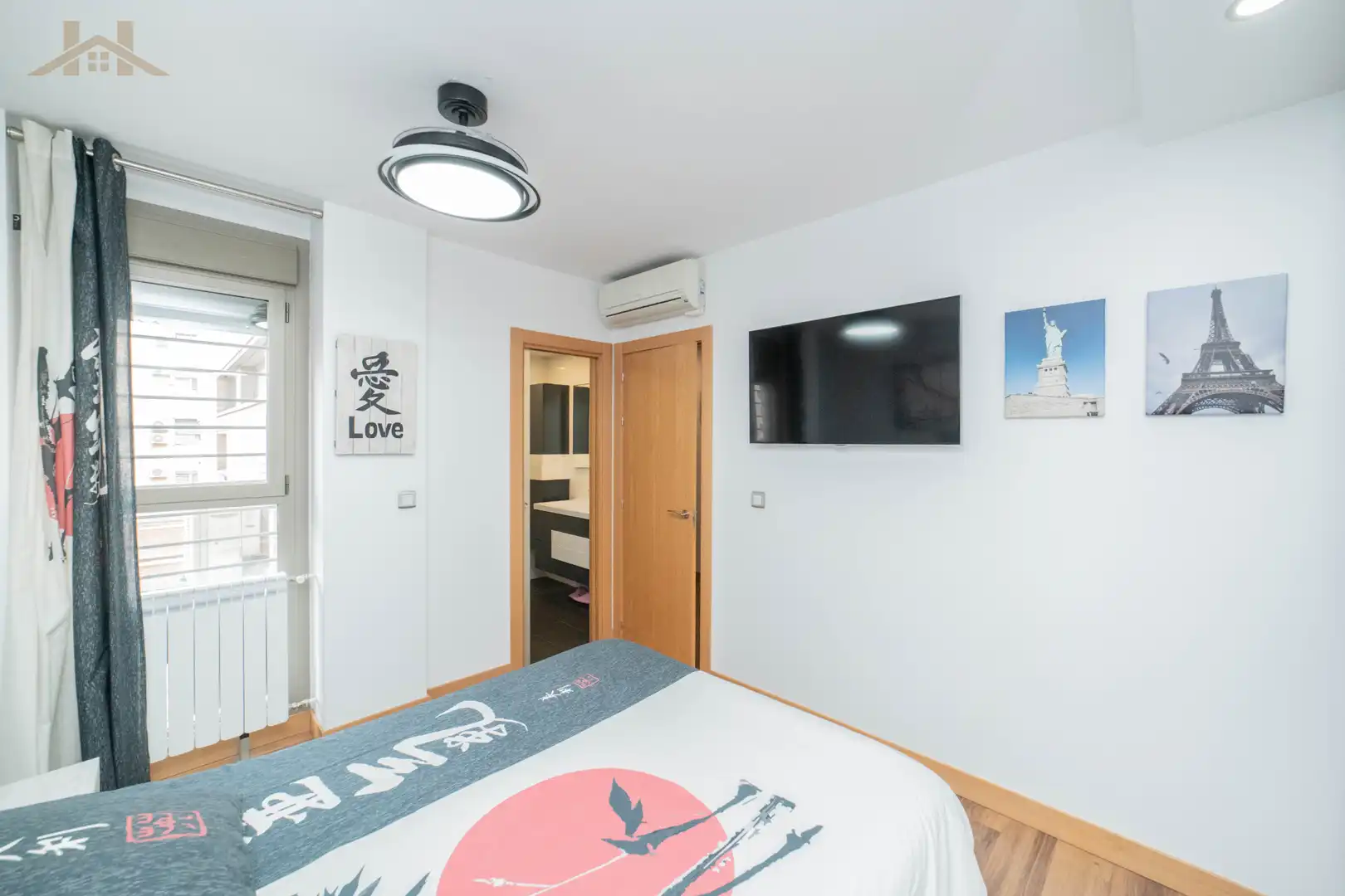 Schlafzimmer von Wohnung zum Verkauf in Zarzuela del Monte mit Klimaanlage, Heizung und Abstellraum