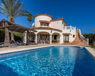 Exterior view of House or chalet for sale in Dénia  with Air Conditioner, Terrace and Swimming Pool