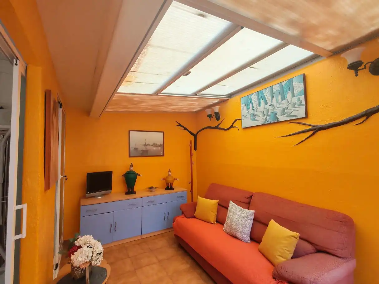 Living room of Flat for rent in Elche / Elx  with Air Conditioner, Terrace and Furnished