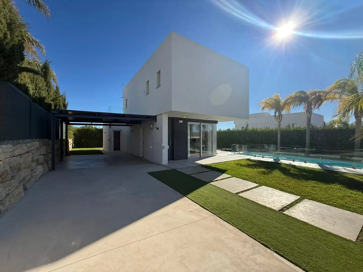 Vista exterior de Casa o chalet de alquiler en Finestrat con Aire acondicionado, Calefacción y Jardín privado
