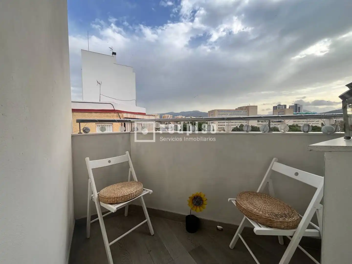 Terraza de Piso de alquiler en Málaga con Aire acondicionado, Calefacción y Terraza