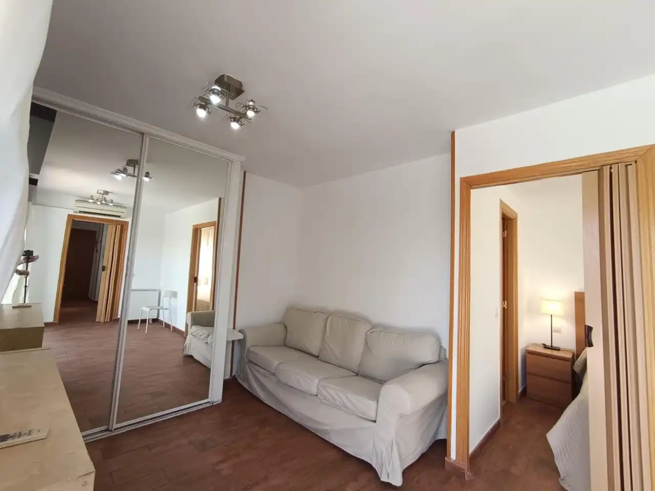 Sala de estar de Ático de alquiler en Madrid con Aire acondicionado, Calefacción y Terraza