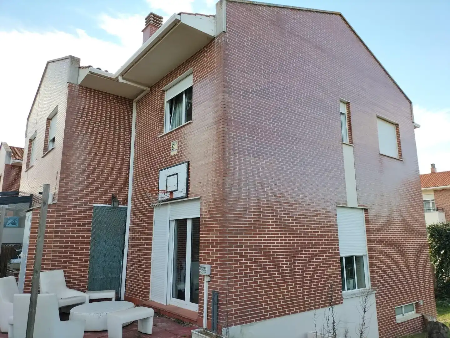 Vista exterior de Casa o chalet en venta en Villalobón con Calefacción, Jardín privado y Parquet