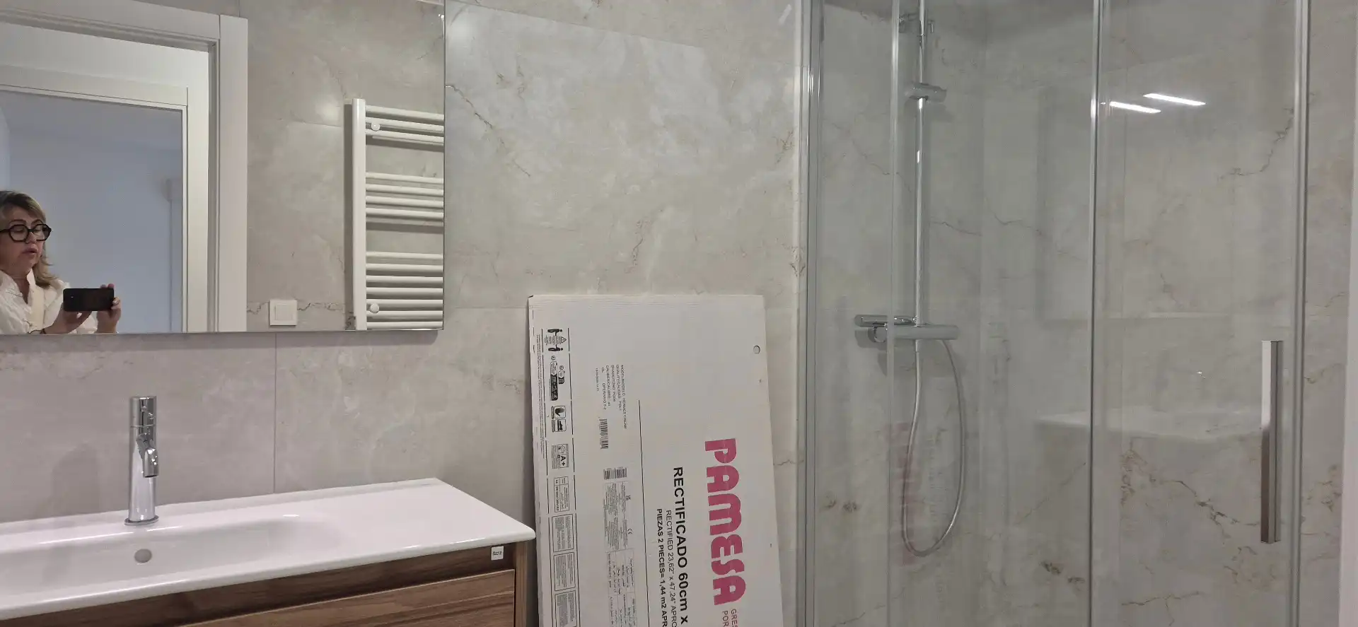Bany de Apartament en venda en Moaña amb Calefacció, Jardí privat i Parquet