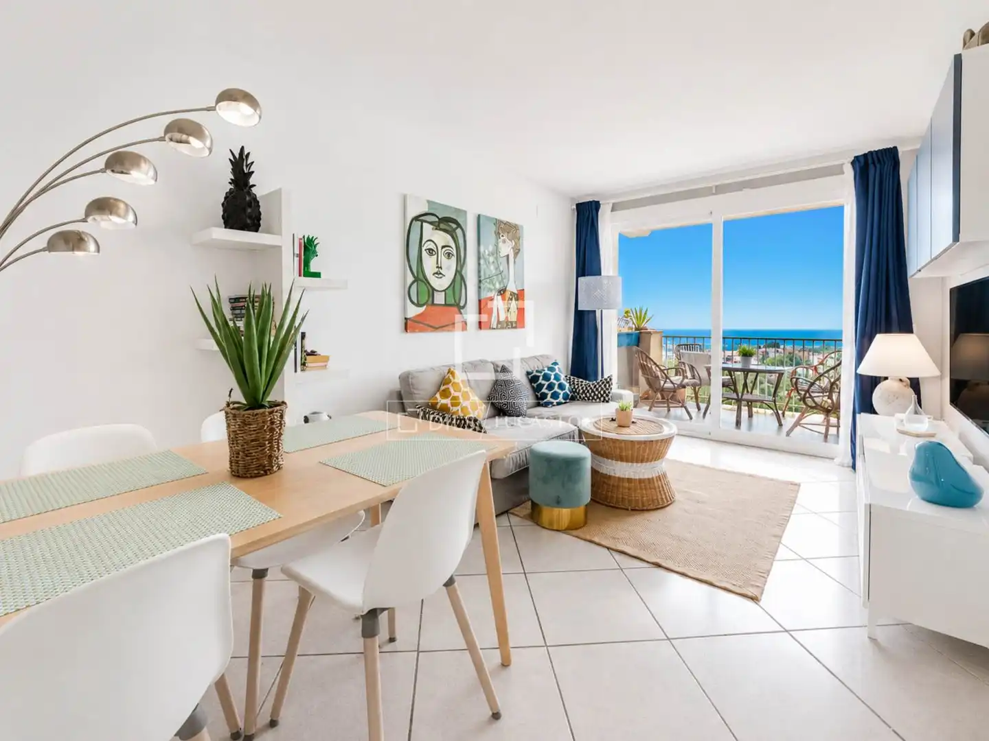 Living room of Flat for sale in Sant Pere de Ribes  with Air Conditioner, Heating and Private garden
