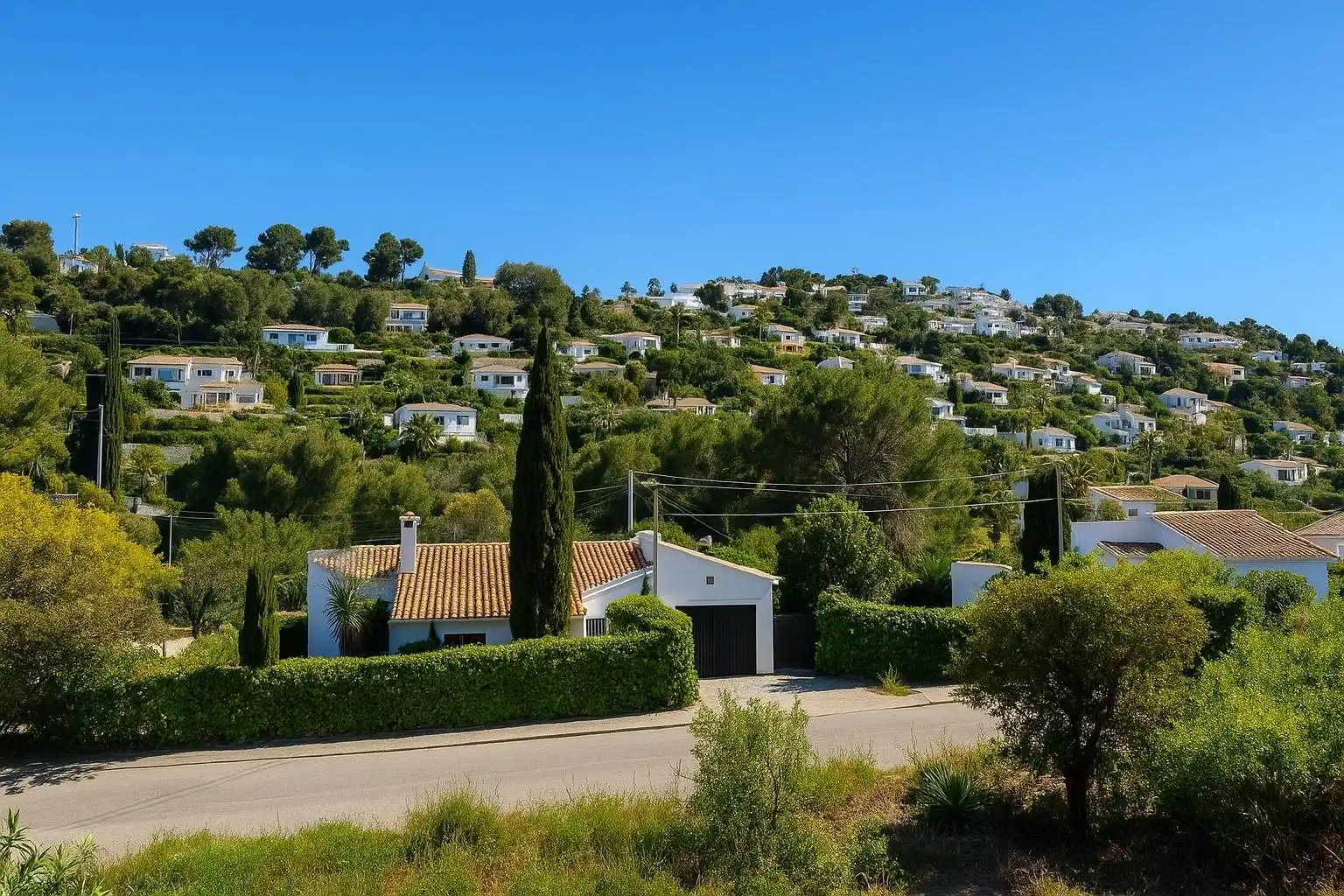 Exterior view of Houses for sale in Jávea / Xàbia  with Air Conditioner, Heating and Private garden
