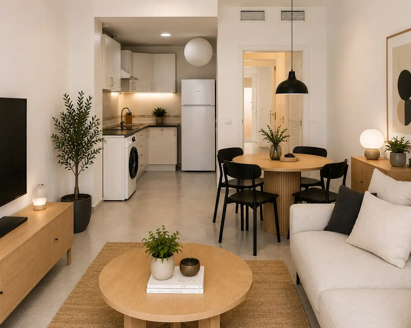 Sala de estar de Apartamento en venta en Málaga