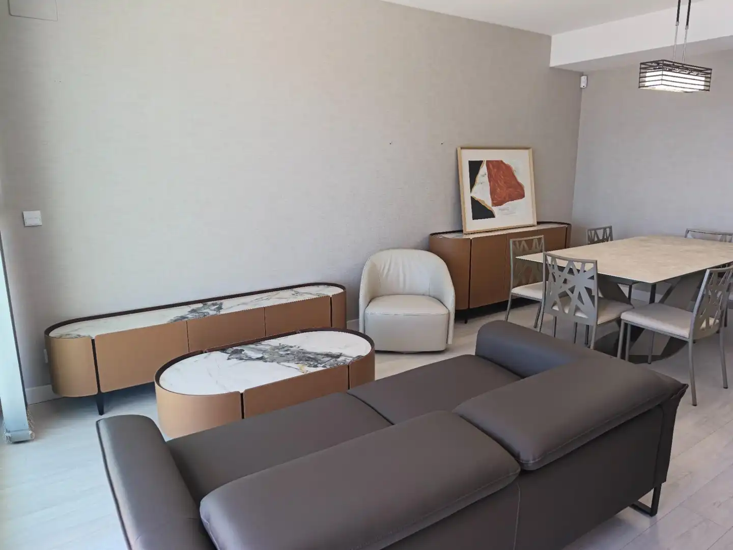 Sala d'estar de Àtic de lloguer en Málaga amb Aire condicionat, Calefacció i Jardí privat