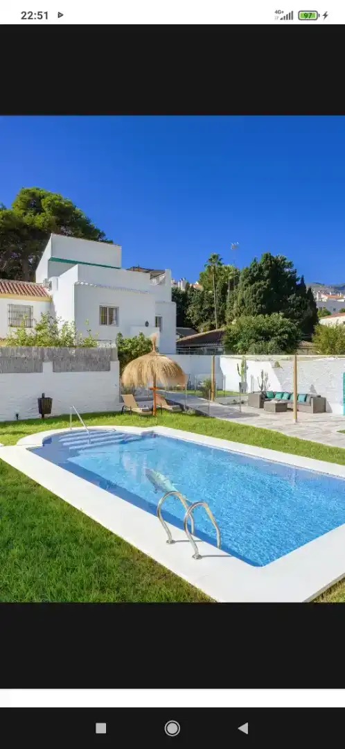 Außenansicht von Haus oder Chalet zur Miete in Torremolinos mit Klimaanlage, Privatgarten und Abstellraum