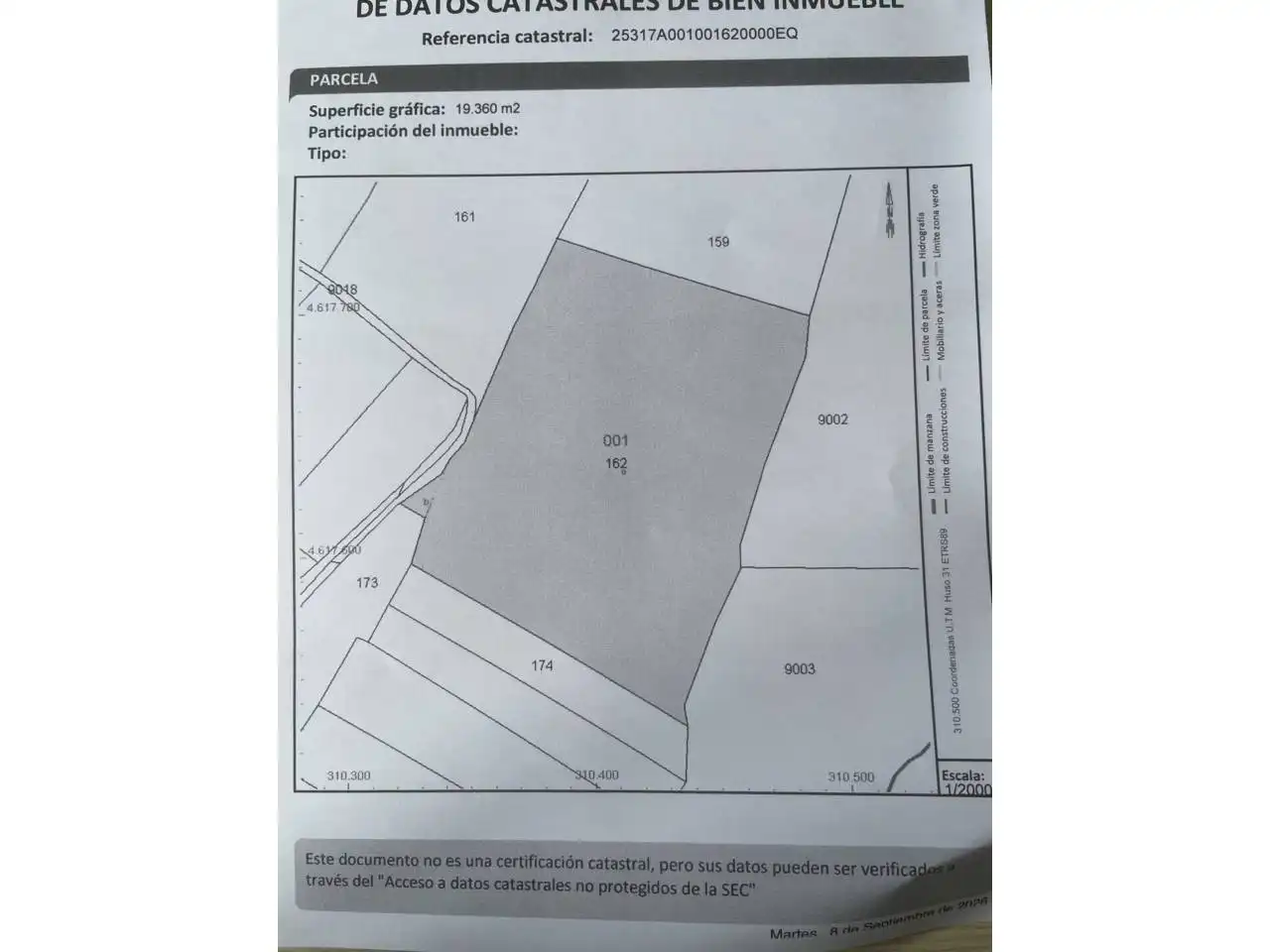 Rustikales Grundstück zum Verkauf in Parque Poligon 1 Parcela 162, imagen 2
