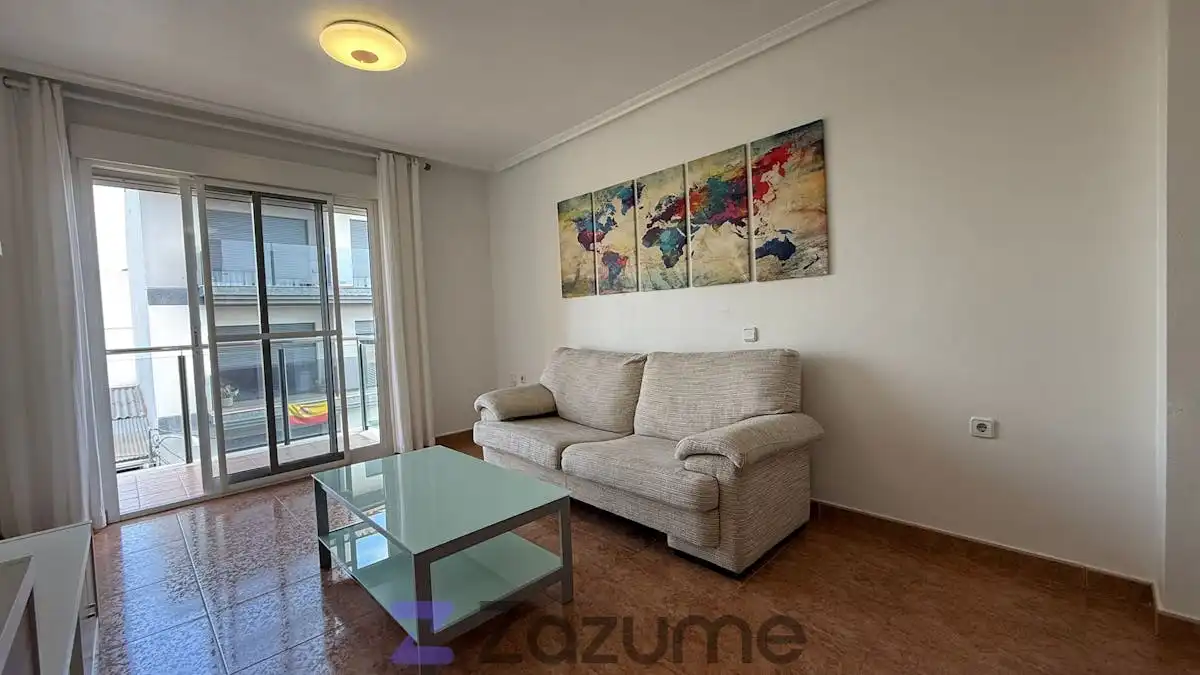 Sala de estar de Piso de alquiler en Murcia con Aire acondicionado, Calefacción y Amueblado