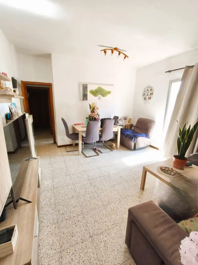Sala de estar de Piso en venta en Barcelona con Parquet y Balcón