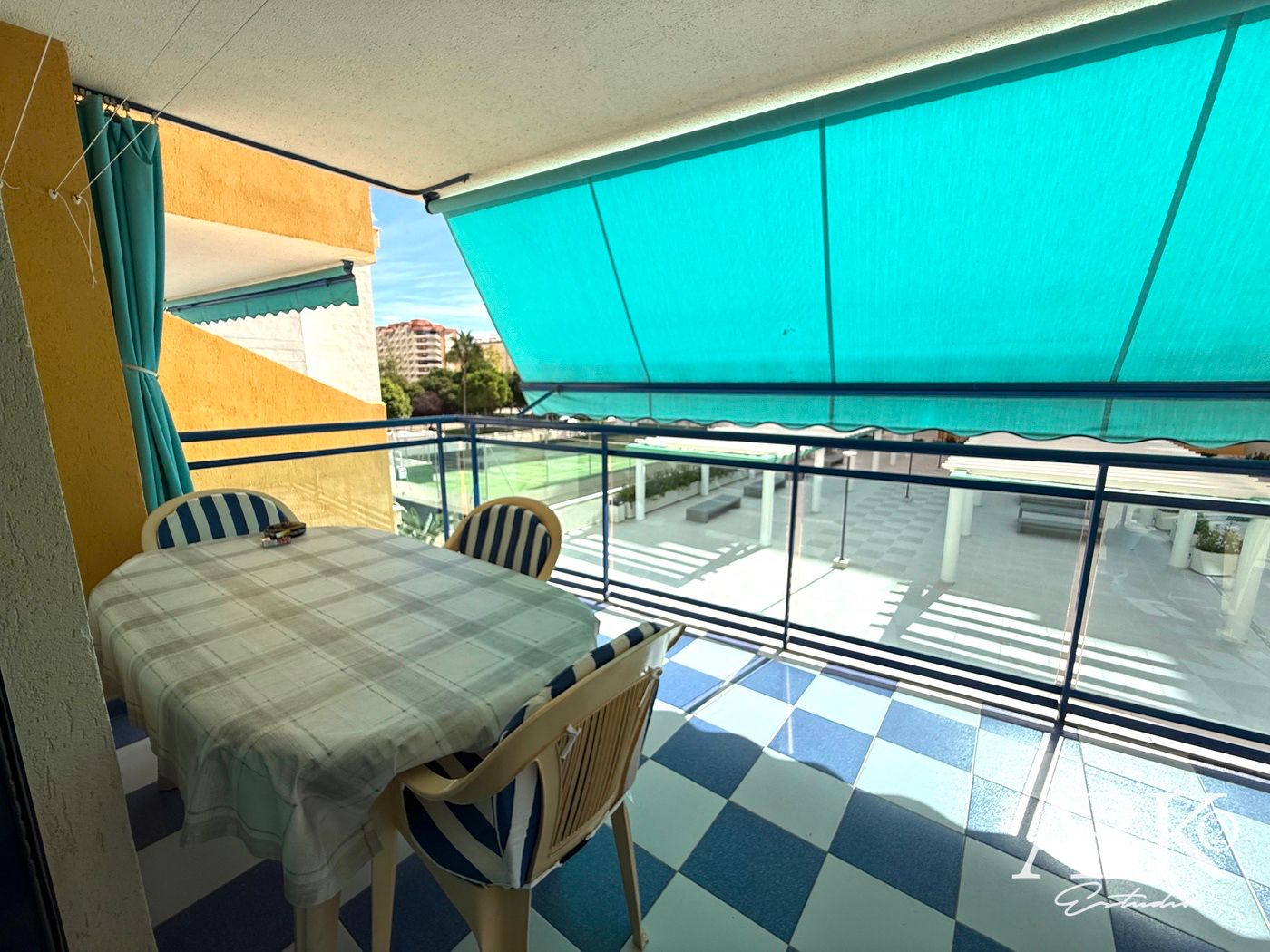 Terrace of Apartment for sale in Gandia  with Air Conditioner, Private garden and Furnished