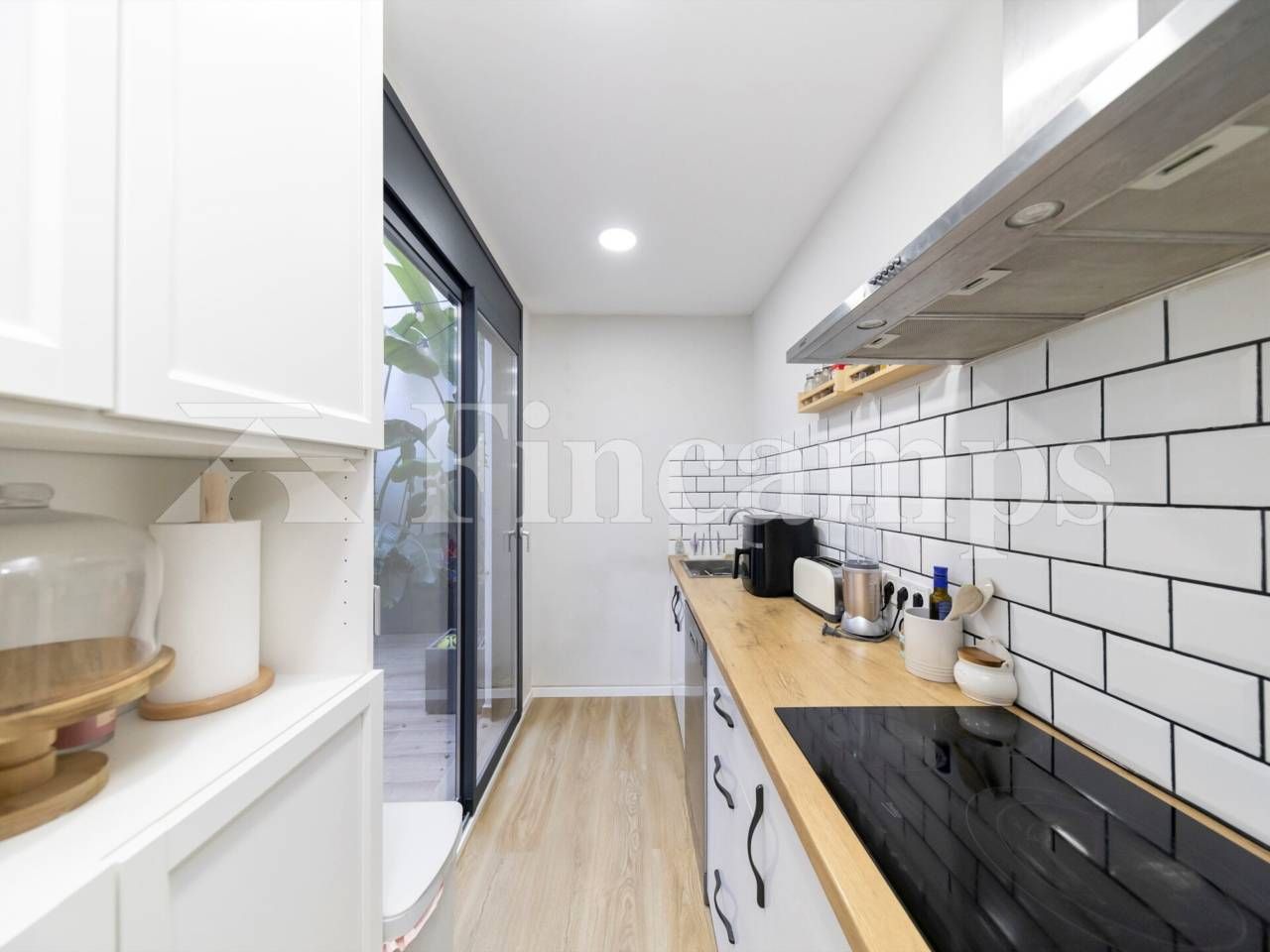 Kitchen of Flat for sale in Sabadell  with Air Conditioner, Parquet flooring and Balcony